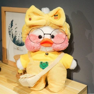 Kawaii Karikatür Lalafanfan 30CM Ördek Peluş Doğum Günü Hediyesi