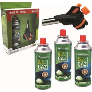 Çakmaklı Turbo Torch Pürmüz ve 4 Adet Kartuş