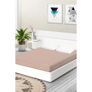 Ataca Tekstil Penye 100x200 Cm Pamuklu Lastikli Çarşaf Kahve