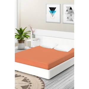 Ataca Tekstil Penye 180x200 Cm Pamuklu Lastikli Çarşaf Turuncu