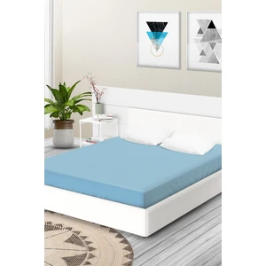 Ataca Tekstil Penye 100x200 Cm Pamuklu Lastikli Çarşaf Turkuaz