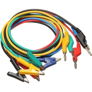 Banana - Krokodil Kaliteli Test Kablosu 1 Metre - 5 Adet