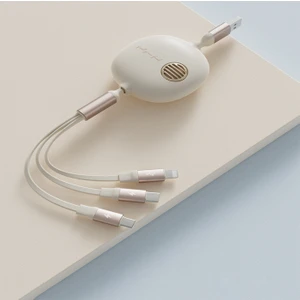 Gırgır Tipi Plastik 100 cm USB To Micro + Lightning + Type-C Şarj ve Data Kablosu