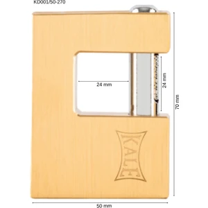 Kale Yatay Asma Kilit Pirinç Sarı 70 mm