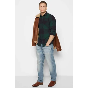 Jack & Jones Yeşil-Lacivert Erkek Oduncu Gömlek 12215467