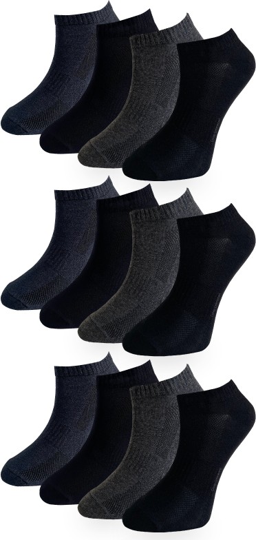 Çorap Çekmecesi Unisex Pamuklu Kısa Çorap 10'lu