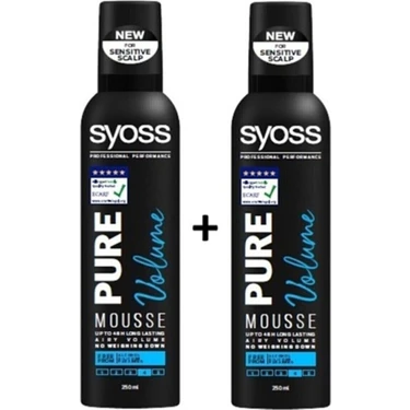 Syoss Pure Volume Saç Köpüğü 250 Ml*2