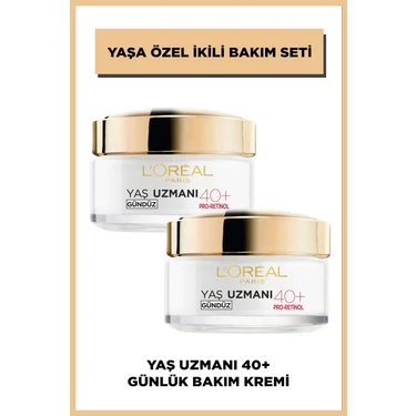 L'Oréal Paris Loreal Yaşa Özel 2'li 40+ Nemlendirici Krem