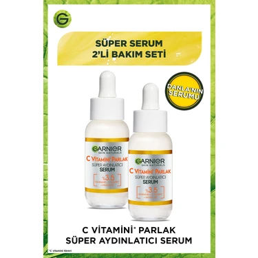 Garnier 2'li Garnier C Vitamini Parlak Süper Aydınlatıcı Serum