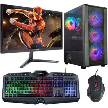 Turbox Tx403 i5 2400 8GB Ram 256GB SSD 4GB R7 240 EK. 21.5'' Monitör Masaüstü Oyun