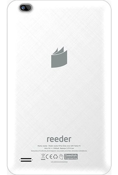 Reeder M8 Go 16 GB 8" Tablet - Beyaz