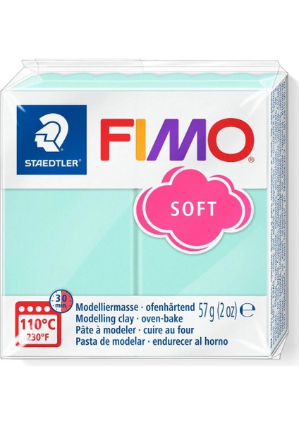 Fimo Soft Polimer Kil 57 Gr. 505 Mint (Pastel)