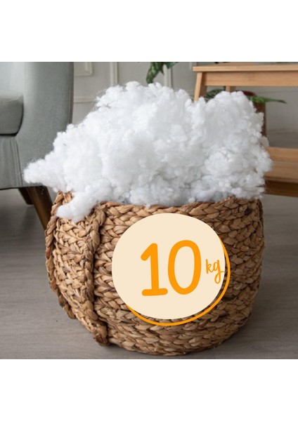 10 kg Silikonlu Boncuk Elyaf Dolgu ve Dolum Malzemesi