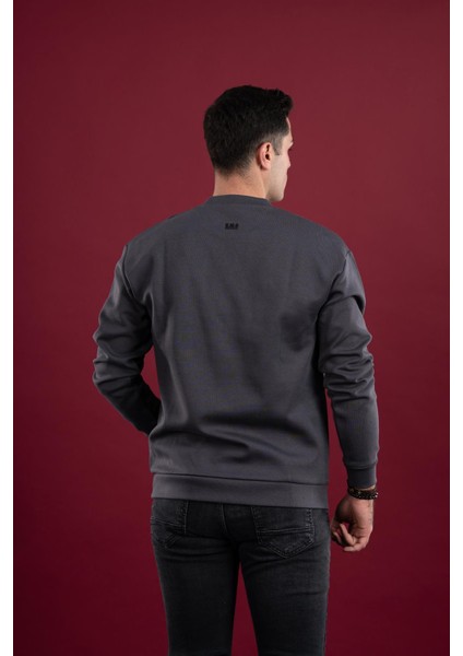 Oversize Baskılı Pamuklu Erkek Spor Sweatshirt indirimleri