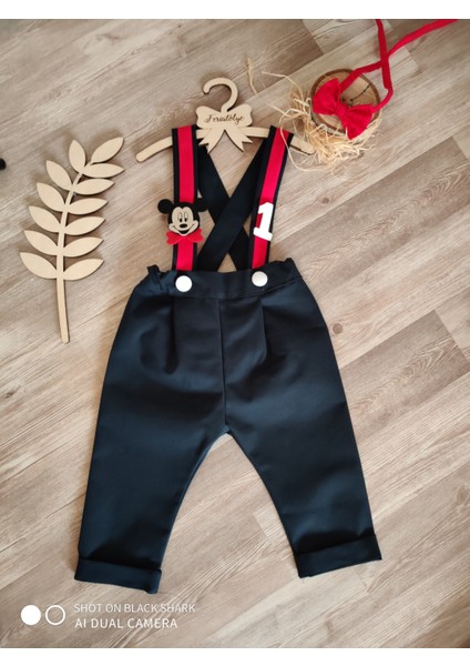 DeFacto Mickey Konsept Lacivert Kırmızı Salopet Takımı fiyatları