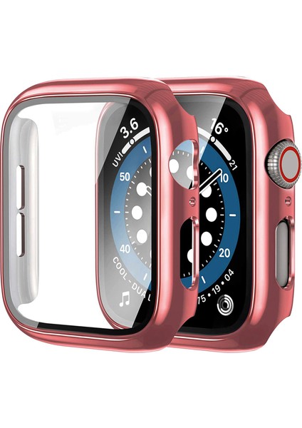 Apple Watch Seri 7/8/9 45mm ile Uyumlu Ekran Kasa Koruyucu Kapak Kılıf 360 Tam Koruma