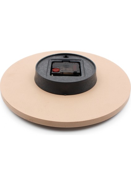 Dekoratif Renkli Daire Beton Duvar Saati 26 cm - Karton