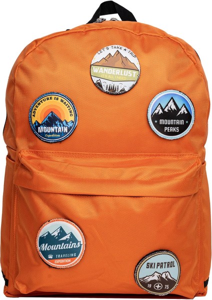 Değiştirilebilir Dağcılık Temalı Unisex Patch Günlük Spor Sırt Çantası modelleri