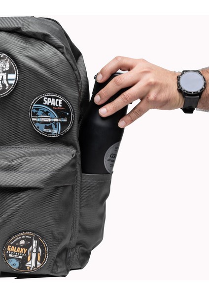 Değiştirilebilir Dağcılık Temalı Unisex Patch Günlük Spor Sırt Çantası fırsatları