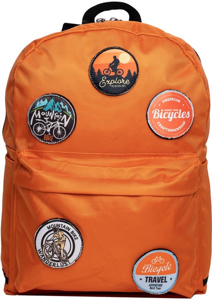 Değiştirilebilir Bisiklet Temalı Unisex Patch Günlük Spor Sırt Çantası modelleri