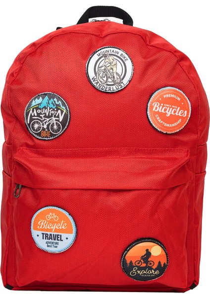 Değiştirilebilir Bisiklet Temalı Unisex Patch Günlük Spor Sırt Çantası modelleri