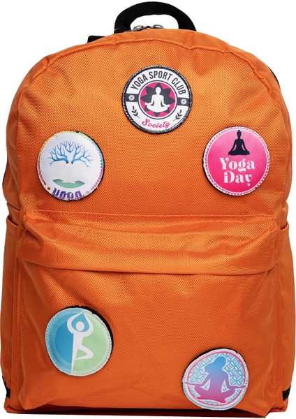 Değiştirilebilir Pilates Yoga Temalı Unisex Patch Günlük Spor Sırt Çantası modelleri