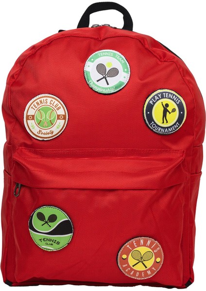 Değiştirilebilir Tenis Temalı Unisex Patch Günlük Spor Sırt Çantası modelleri