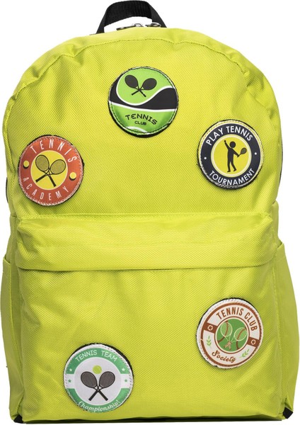 Değiştirilebilir Tenis Temalı Unisex Patch Günlük Spor Sırt Çantası modelleri