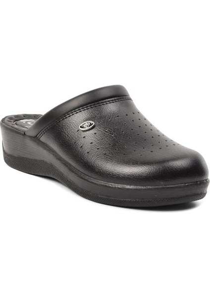 Siyah Önü Kapalı Sabo Kadın Terlik