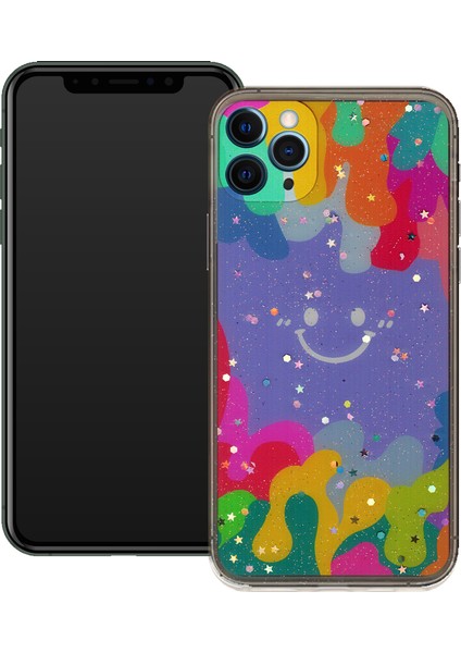 Apple Iphone 11 Pro Gülen Yüz Sert Slikon Kılıf