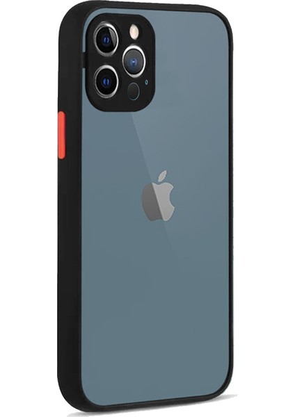 Apple Iphone 12 Pro Max Montreal Arkası Şeffaf Sert Silikon Kılıf
