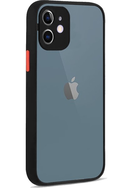 Apple Iphone 12 Mini Montreal Arkası Şeffaf Sert Silikon Kılıf