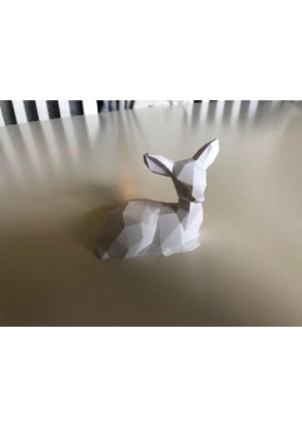 Geyik Heykel Biblo Hediyelik Geometrik Şekilli Çocuk Eğitim