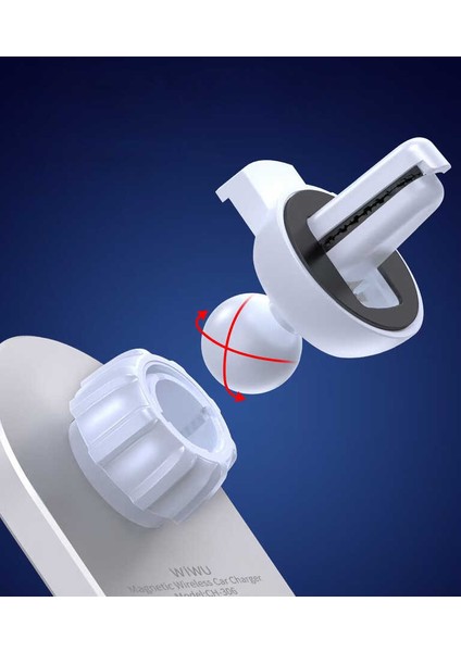 CH-306 Magnetic Wireless Charging Car Mount Araç Telefon Tutucu