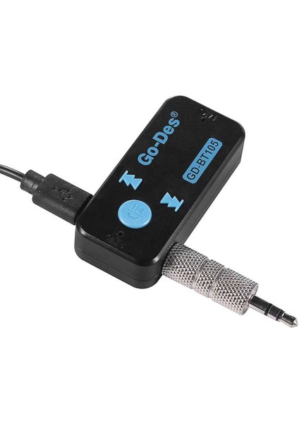 GD-BT105 Bluetooth Reciever Mikrofonlu Tak & Çalıştır 3.5 mm Kablosuz Ses Alıcısı