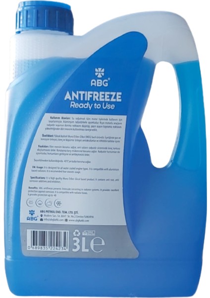 Antifriz Mavi -40° Ultracool 3 Lt