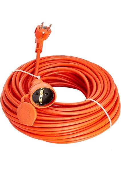 Bylion 10 Metre Seyyar Uzatma Kablosu 3x1.5 mm Turuncu Kablo