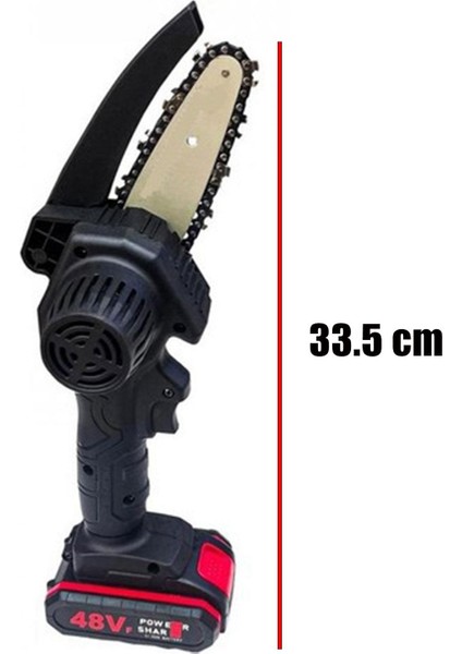 Fiorentini Şarjlı Çift Akülü Budama Testeresi Bağ Dal Makinesi 48V