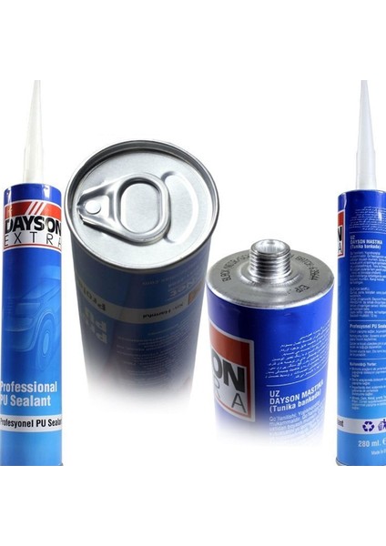 Dayson Poliüretan Pu Mastik Gri Genel Amaçlı Silikon 280 ml