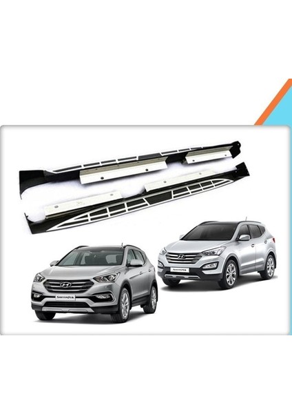 Hyundaı IX45 2010- Yan Basamak Koruma Sıde Step Square Style