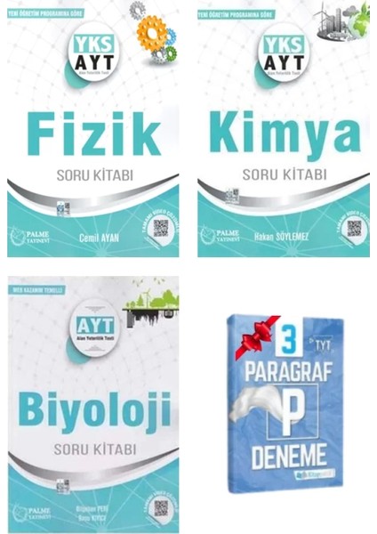 AYT Fizik Kimya ve Biyoloji Soru Kitabı Set