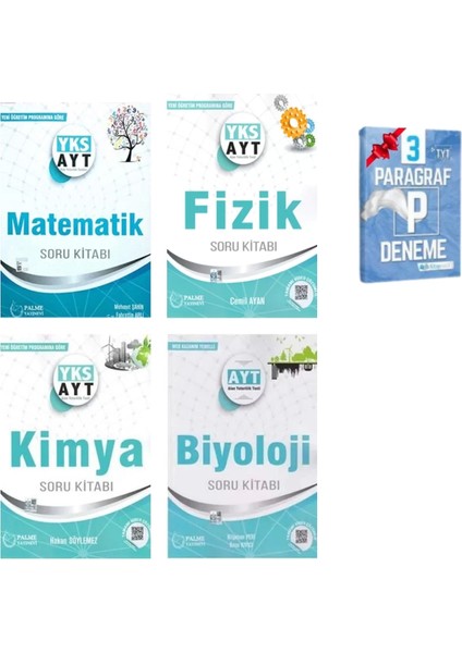 AYT Matematik Fizik Kimya ve Biyoloji Soru Kitabı Set