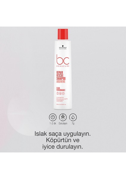 Bc Bonacure Peptide Acil Kurtarma Sülfatsız Şampuan 250 Ml