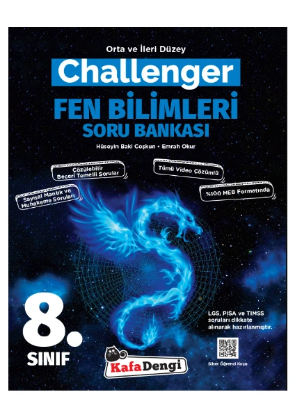 Kafa Dengi Yayınları 8.Sınıf LGS Challenger Fen Bilimleri Soru Bankası - Yeni