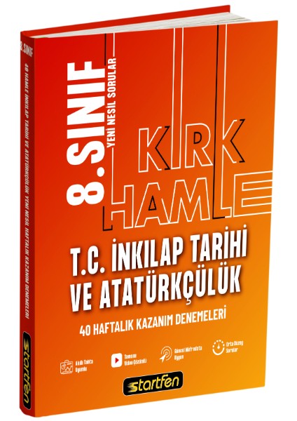 8. Sınıf LGS Inkılap Tarihi 40 Hamle Kazanım Denemeleri - Yeni