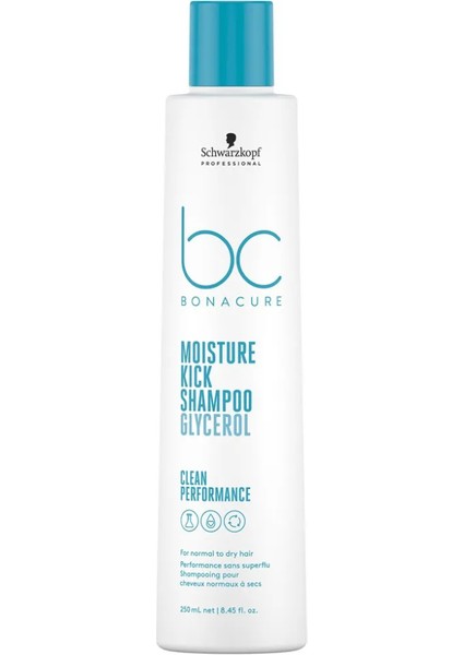 Bc Bonacure Moisture Kick Moisturising Glycerol Shampoo 250 Ml