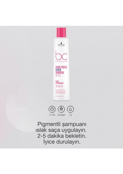 Bc Bonacure Color Freeze Silver Shampoo Ph 4.5 250 Ml