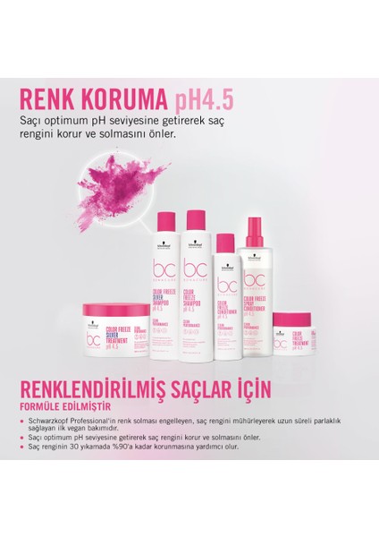 Bc Bonacure Color Freeze Ph 4.5 For Colored Dyed Hair Spray Conditioner 400 Ml