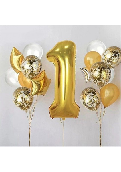 1 Yaş Balon Doğum Günü Süsleme Seti