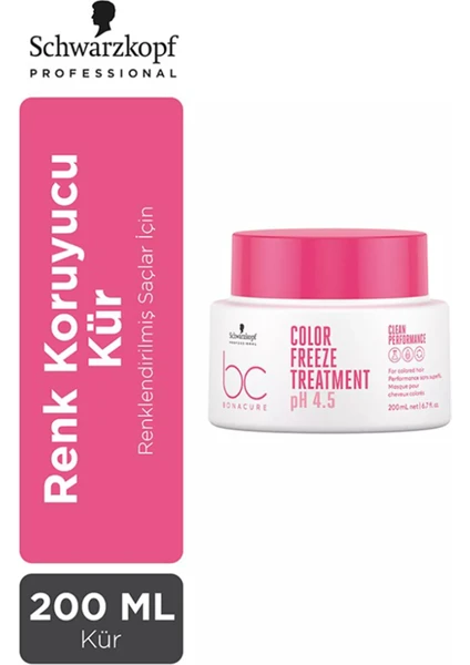 Bc Bonacure Color Freeze Ph 4.5 Boyalı Saçlar Için Renk Koruyucu Saç Maskesi 200 Ml